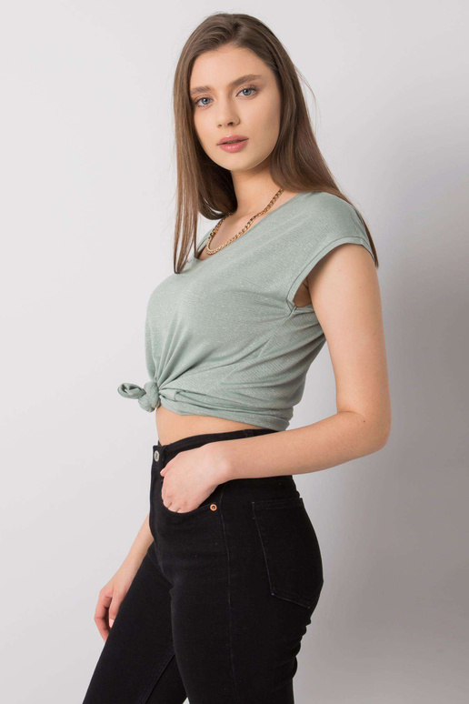 Světle zelená proužkovaná halenka... Světle zelená proužkovaná halenka...