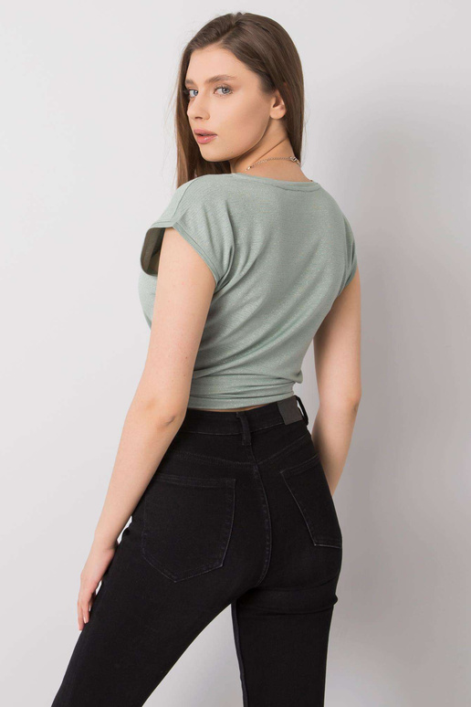 Světle zelená proužkovaná halenka... Světle zelená proužkovaná halenka...