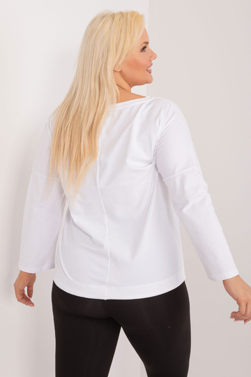 Bílá bavlněná halenka větší... 2