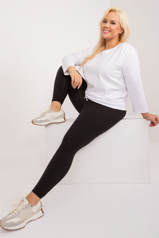 Bílá bavlněná halenka větší velikosti...