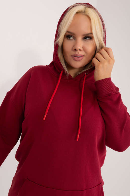 Vínová mikina Luna plus velikosti