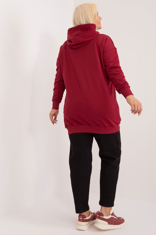 Vínová mikina Luna plus velikosti