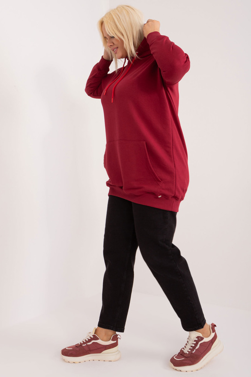 Vínová mikina Luna plus velikosti