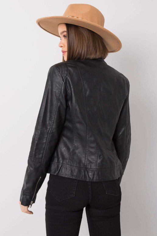 Eulalie Černá eko kožená bunda