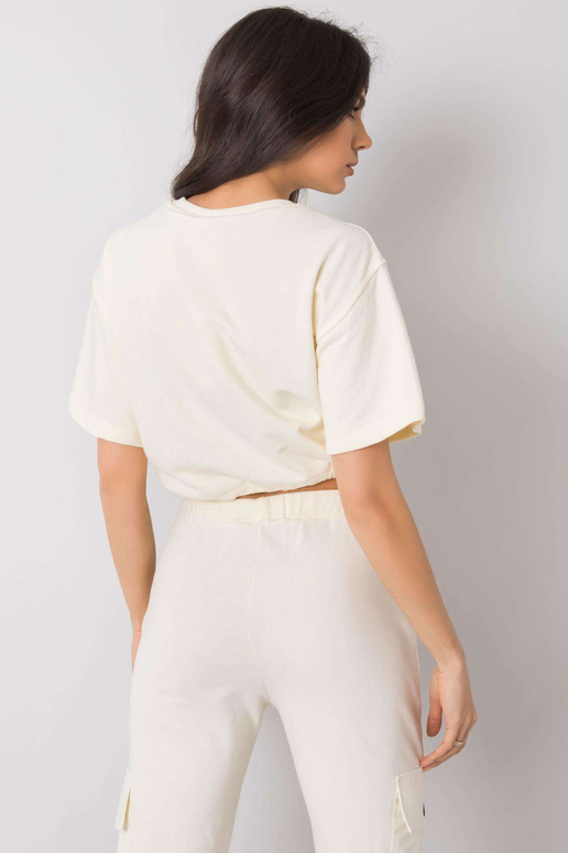 Ecru krátká mikina Arlene RUE PARIS Ecru krátká mikina Arlene RUE PARIS