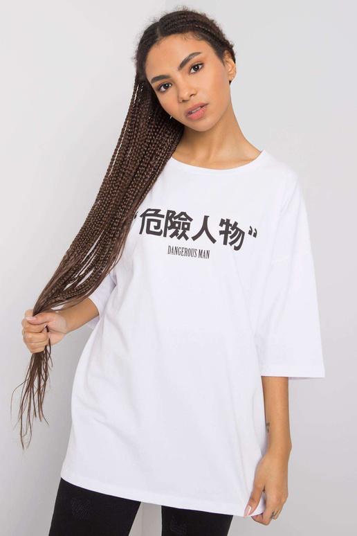 Bílé tričko s potiskem Alexis RUE PARIS