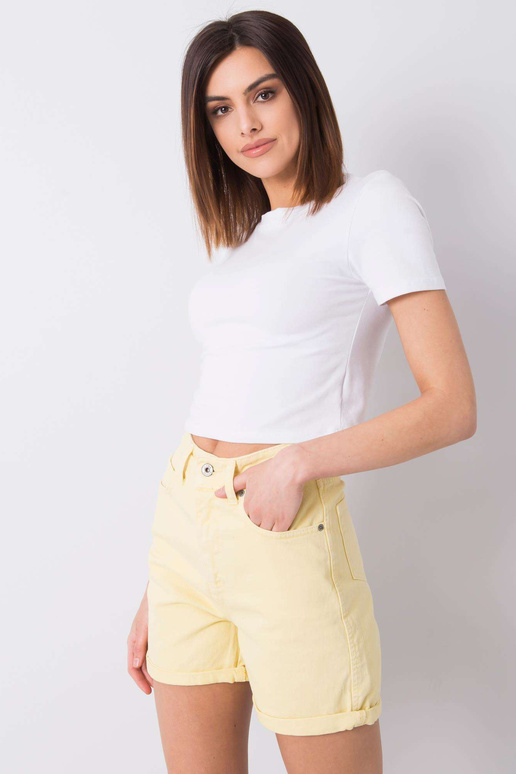 Žluté džínové kraťasy Sloane RUE PARIS Žluté džínové kraťasy Sloane RUE PARIS
