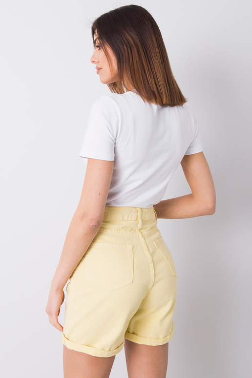 Žluté džínové kraťasy Sloane RUE PARIS Žluté džínové kraťasy Sloane RUE PARIS