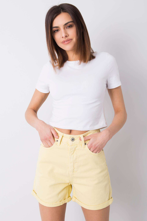 Žluté džínové kraťasy Sloane RUE PARIS Žluté džínové kraťasy Sloane RUE PARIS