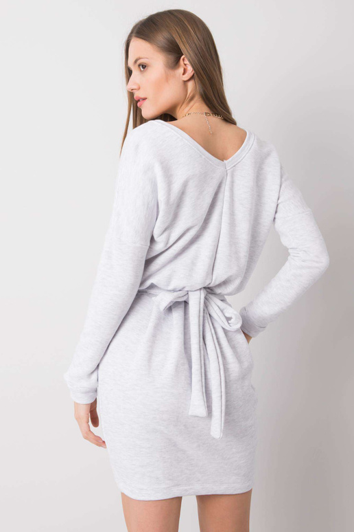 Světle šedé melanžové šaty Kloe RUE...