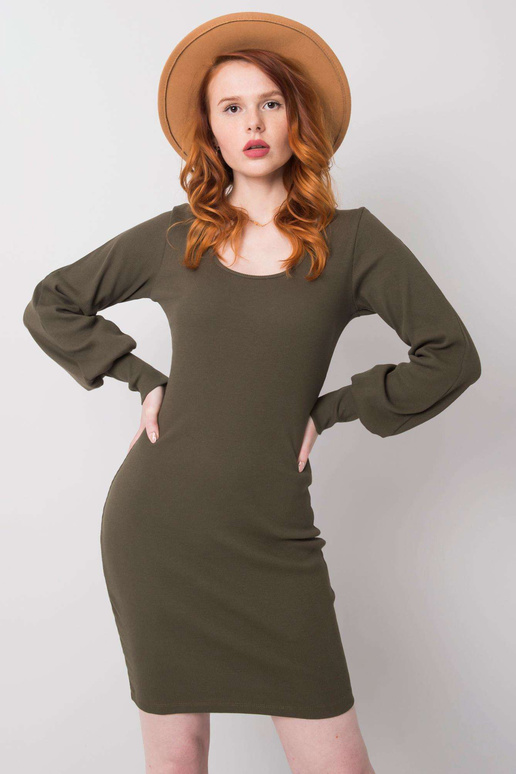 Khaki bavlněné šaty Alvine RUE PARIS