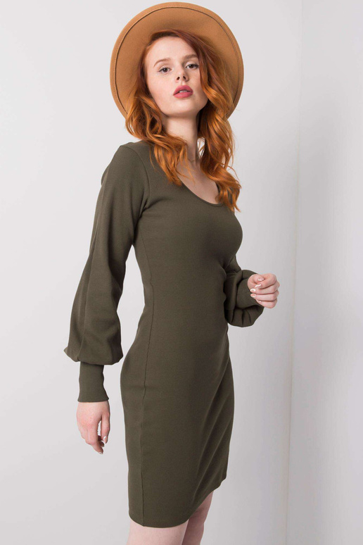 Khaki bavlněné šaty Alvine RUE PARIS