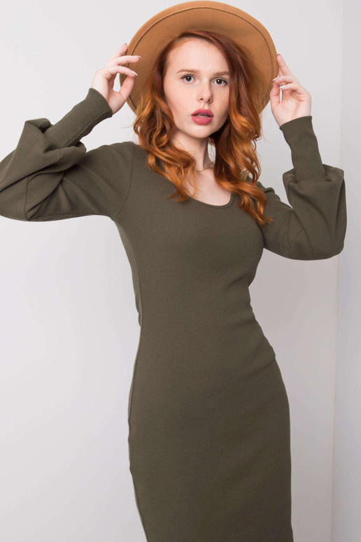 Khaki bavlněné šaty Alvine RUE PARIS