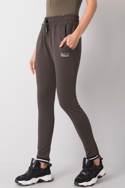 Tmavé khaki kalhoty značky Luciana