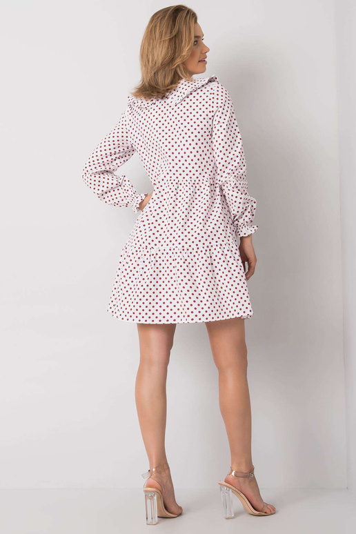 Bílé a červené puntíkované šaty Rori...