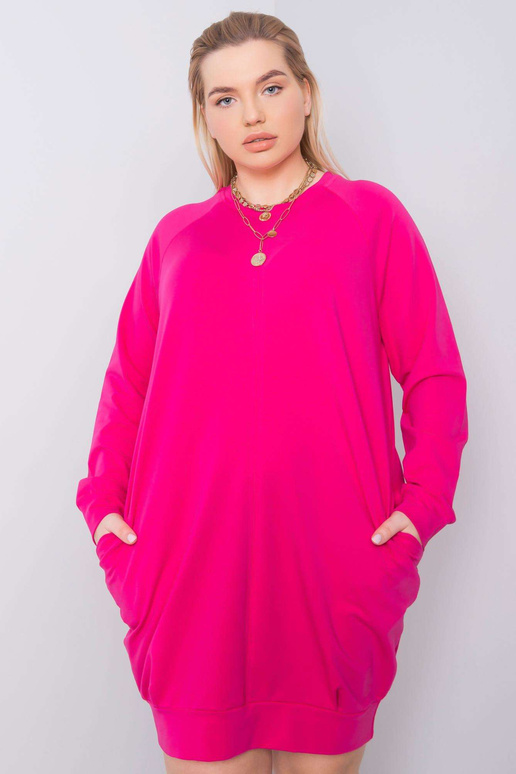 Minišaty Ariadne Fuchsia Plus Size