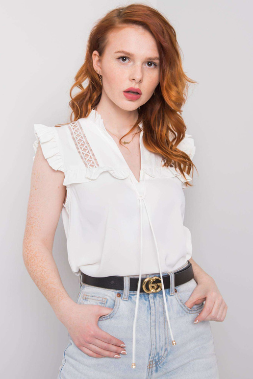 Ecru společenská halenka Eira OCH BELLA