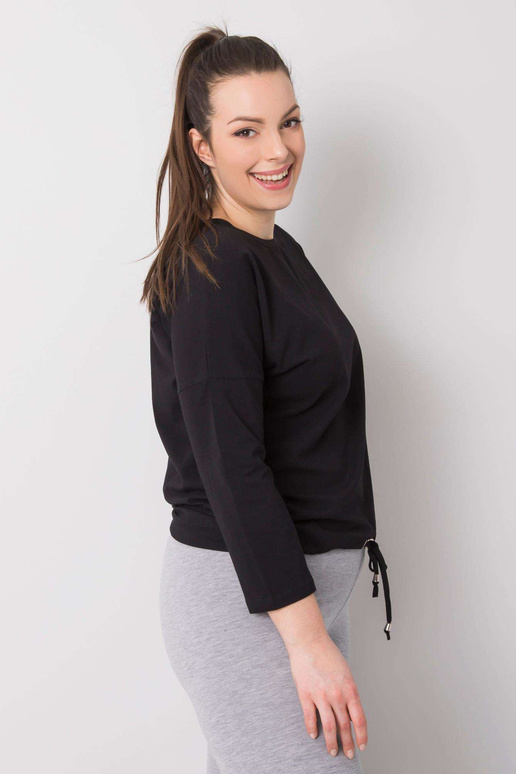 Černá dámská bavlněná halenka větší...