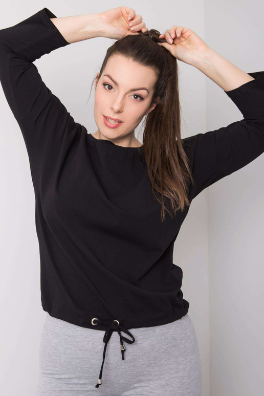 Černá dámská bavlněná halenka větší...