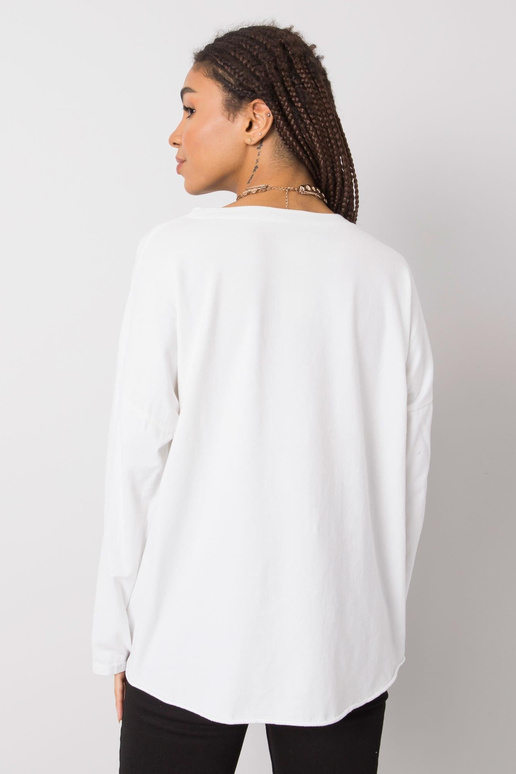 Bílá blůza s dlouhým rukávem Miriana