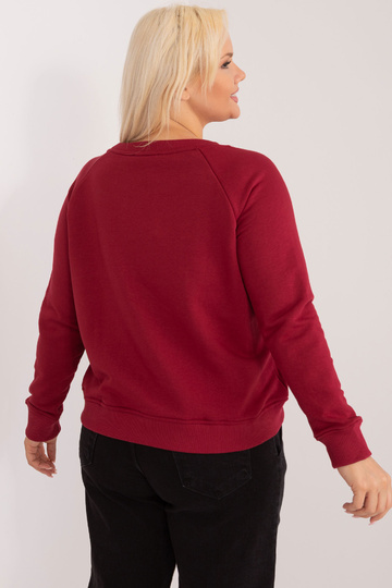 Vínová bavlněná mikina... 2