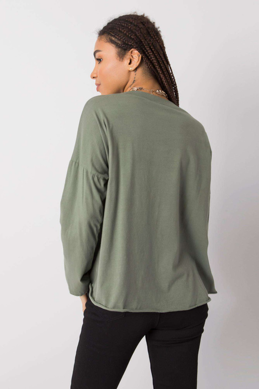 Halenka s dlouhým rukávem khaki Miriana