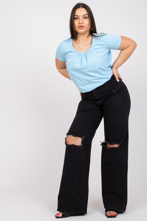 Modrá Modrá bavlněná halenka Celeste...