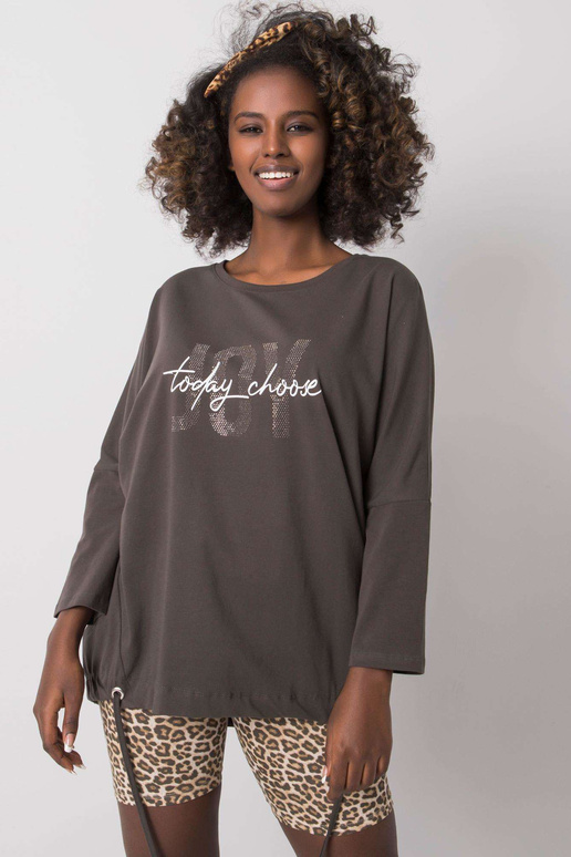 Tmavá khaki halenka Imani