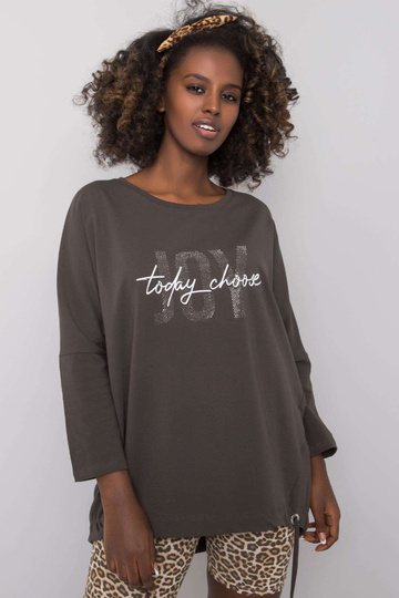 Tmavá khaki halenka Imani 2