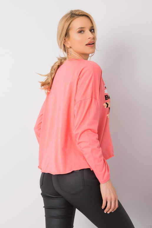 Korálová blůza s dlouhým rukávem Miriana