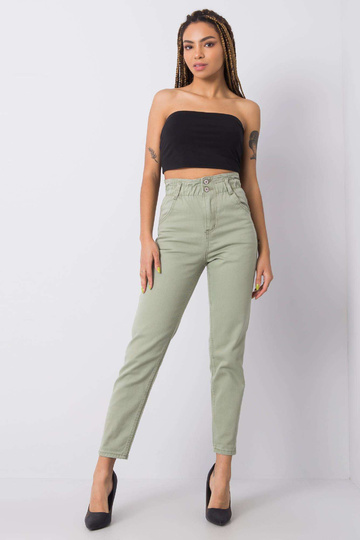 Khaki džíny s vysokým pasem... 2