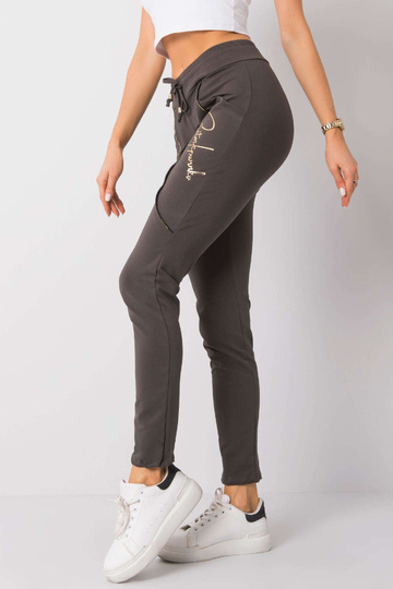 Tmavé khaki kalhoty Maura