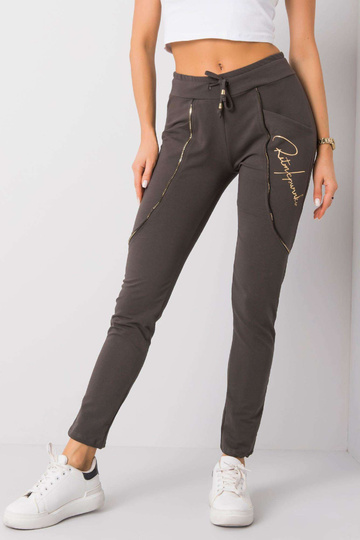 Tmavé khaki kalhoty Maura 2