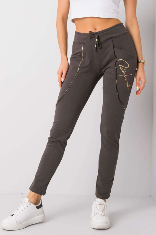 Tmavé khaki kalhoty Maura