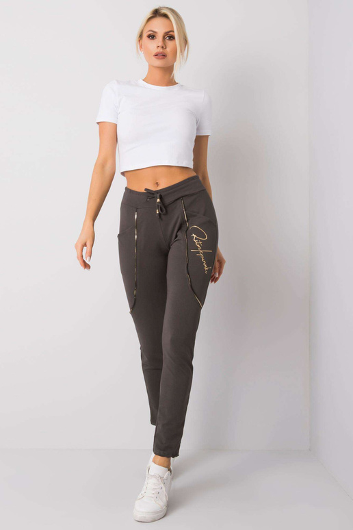 Tmavé khaki kalhoty Maura