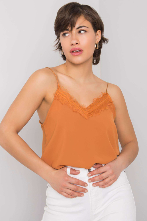 Hnědý top Griselda RUE PARIS