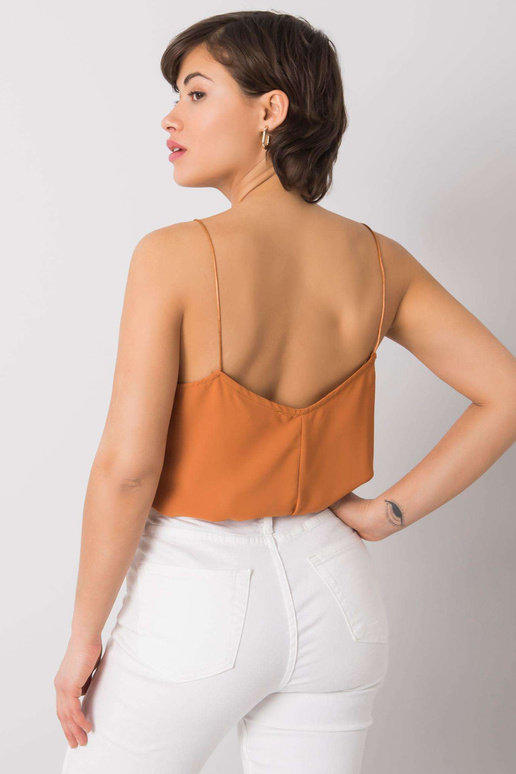 Hnědý top Griselda RUE PARIS