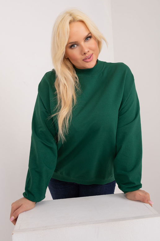 Tmavě zelená mikina s kapucí Harmony...