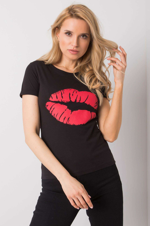 Černé tričko s potiskem Tiziana OCH... Černé tričko s potiskem Tiziana OCH...