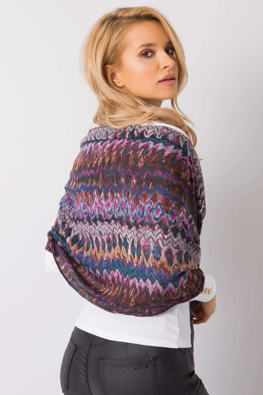 Fialovo-hnědý šátek