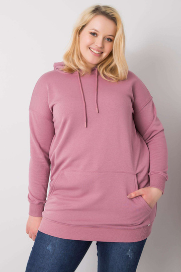 Mikina Dirty Pink Plus Size...