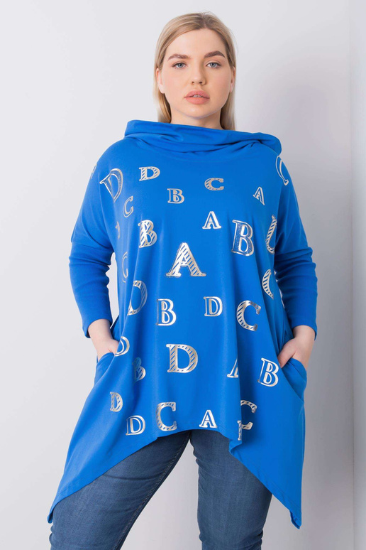 Tmavě modrá mikina s kapucí Aina