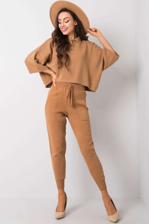 Světle hnědé kalhoty Eleanor RUE PARIS