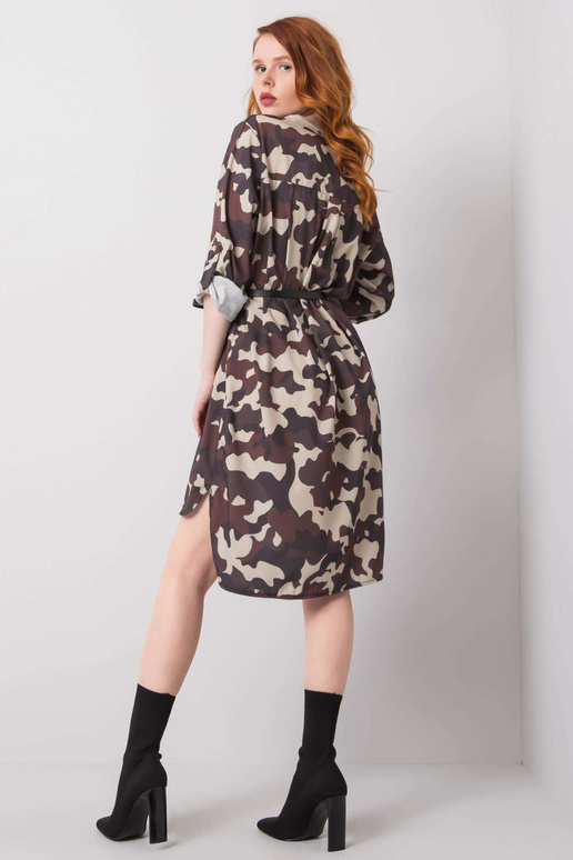 Béžové a hnědé maskáčové šaty Blaise Béžové a hnědé maskáčové šaty Blaise