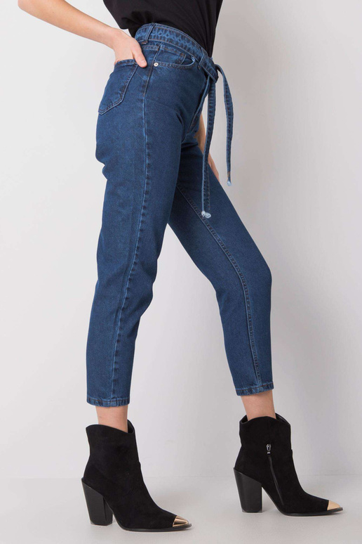 Modré džínové kalhoty Kiara RUE PARIS...