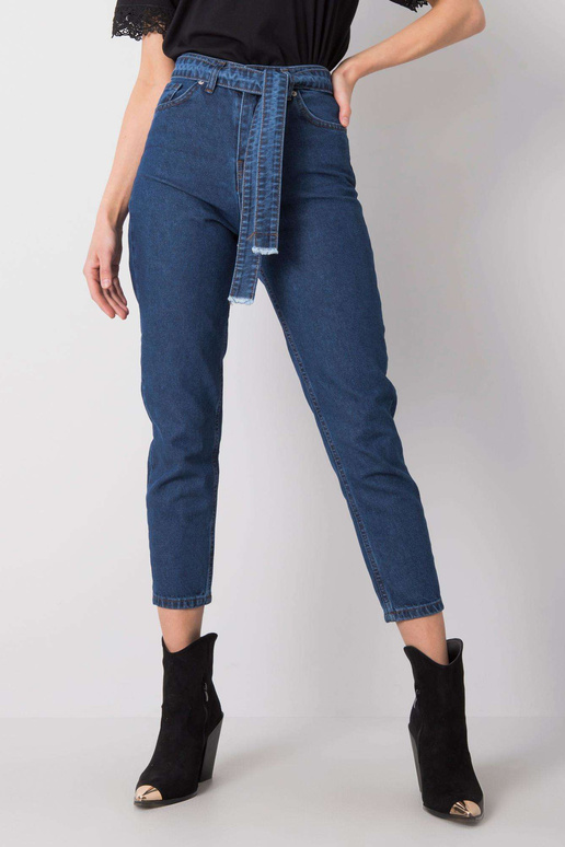 Modré džínové kalhoty Kiara RUE PARIS...