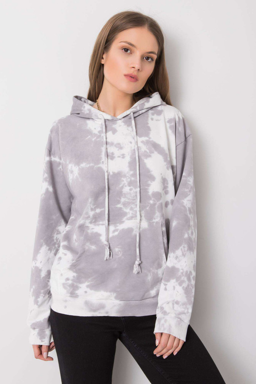 Šedá kravatová mikina Stephanie RUE...