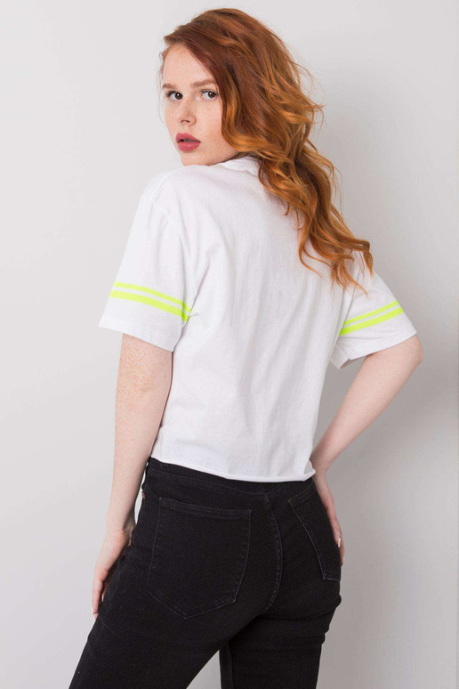 Bílé bavlněné tričko Marlene Bílé bavlněné tričko Marlene