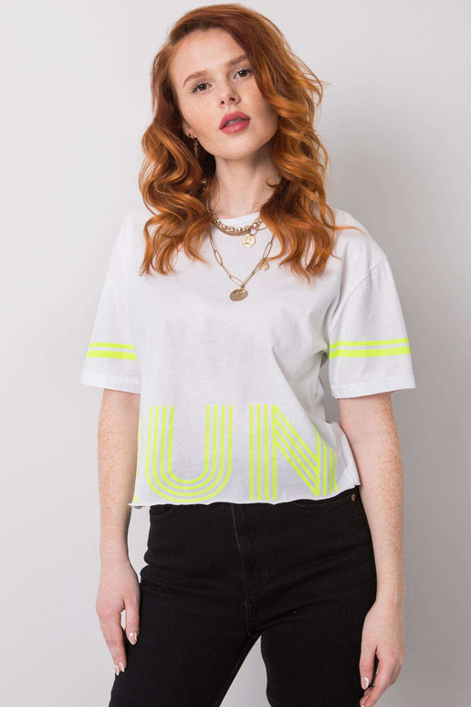 Bílé bavlněné tričko Marlene Bílé bavlněné tričko Marlene