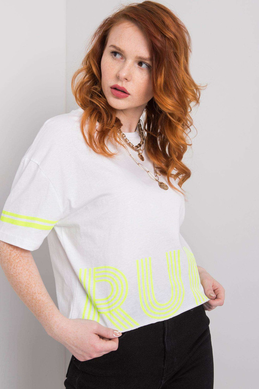 Bílé bavlněné tričko Marlene Bílé bavlněné tričko Marlene